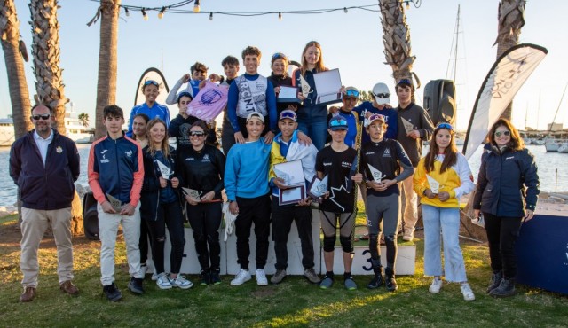 Berta Rodado, del RCR de Cartagena, bronce sub-16 femenino en el Nacional de Ilca 4 en Valencia 