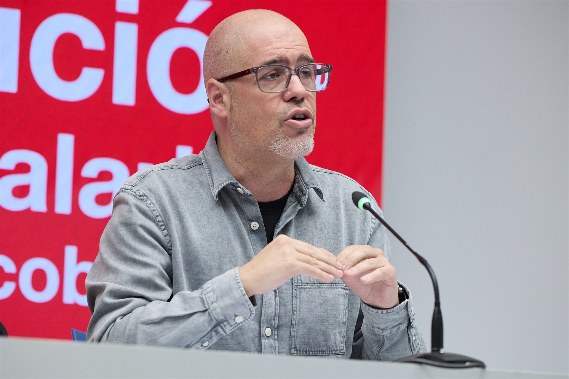 El secretario general del CCOO, Unai Sordo. Foto: J.HELLÍN/EP - 