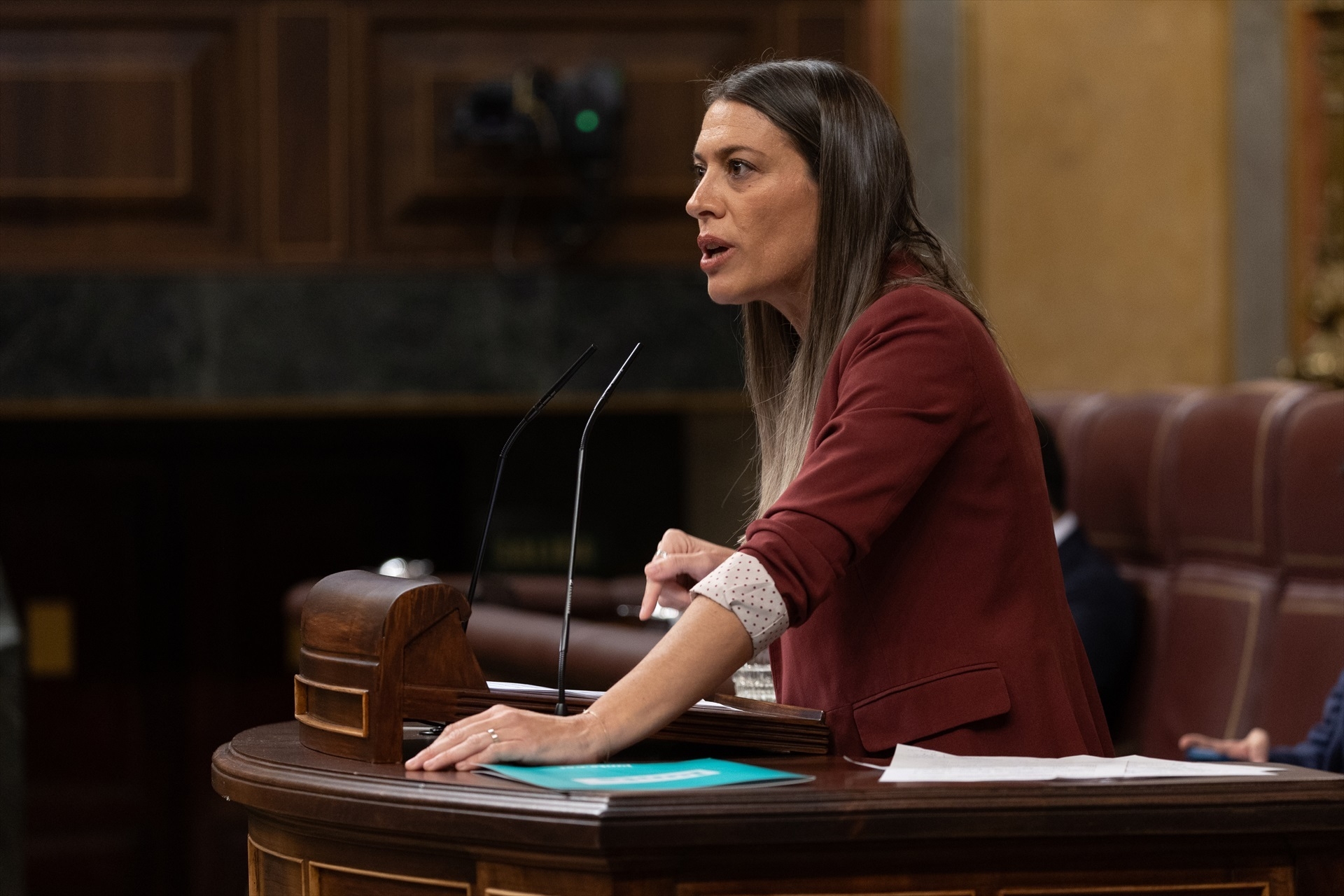 La portavoz de Junts en el Congreso, Miriam Nogueras, en una imagen de archivo. Foto: EDUARDO PARRA/EP - 