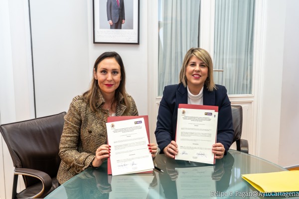 Profusa cede una parcela al Ayuntamiento de Cartagena para conectar la Plaza de la Merced y la calle Saura

