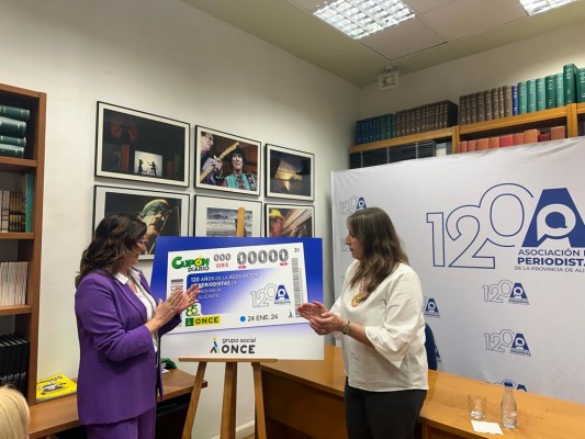 El cupón de la ONCE celebra los 120 años de la Asociación de Periodistas de la Provincia