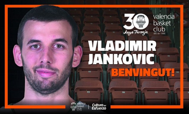 El Valencia Basket anuncia el fichaje de Vladimir Jankovic 