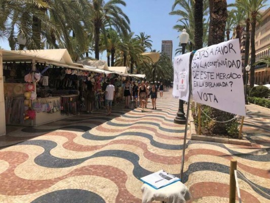 Alicante rechaza un recurso de los artesanos de La Explanada y ratifica su traslado aún por definir 