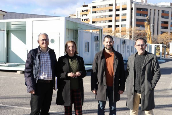 L'Alcora instala los barracones que permitirán iniciar la ampliación del instituto Ximén d'Urrea