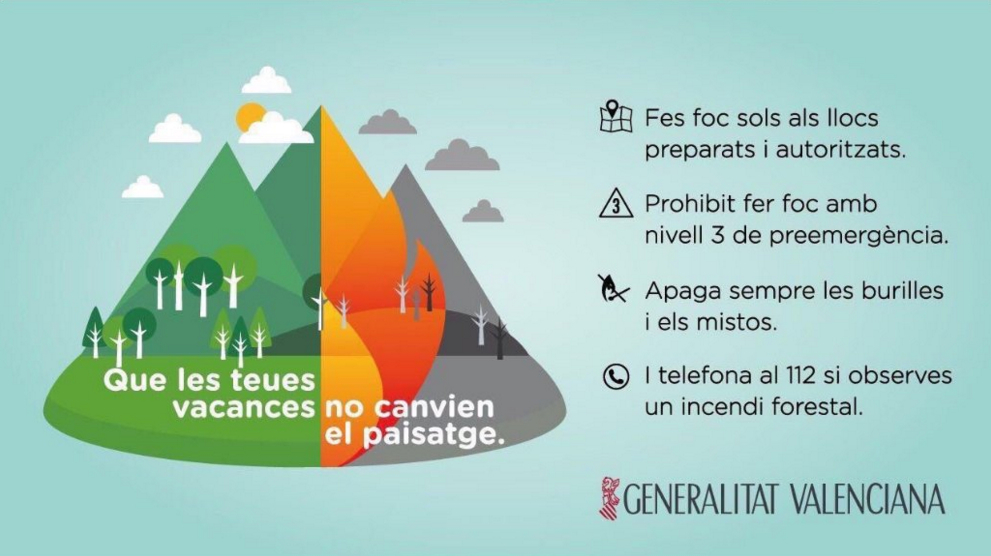 Decálogo para prevenir incendios forestales