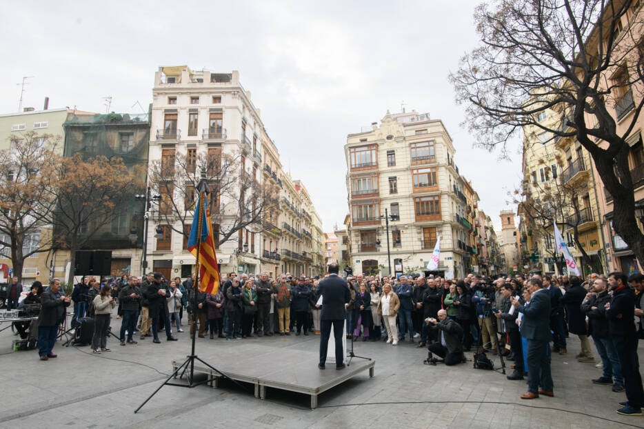 Concentración el pasado sábado por el derecho civil valenciano. Foto: KIKE TABERNER - 