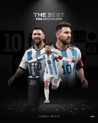 Messi gana su tercer premio The Best
