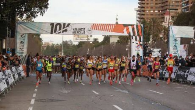 Récord de Europa, Asia, África y hasta diez plusmarcas nacionales, pulverizadas en el 10K Valencia Ibercaja 2024 