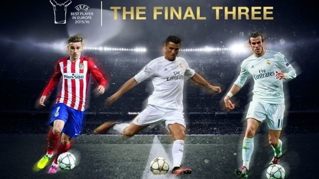 Ronaldo, Bale y Griezmann, candidato a mejor jugador de la UEFA