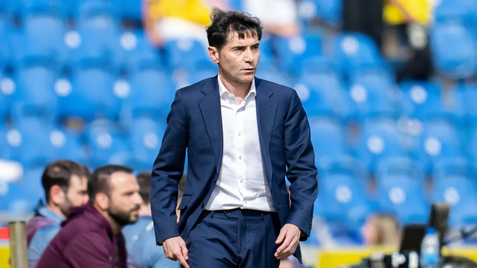 Marcelino García Toral durante el encuentro frente a Las Palmas. VILLARREAL CF - 