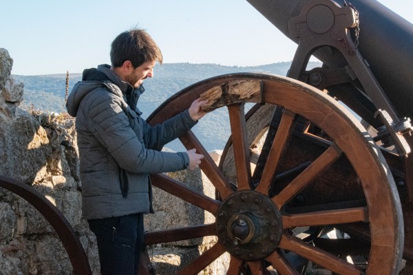 L'Ajuntament de Morella restaura la roda d'un dels canons del castell

