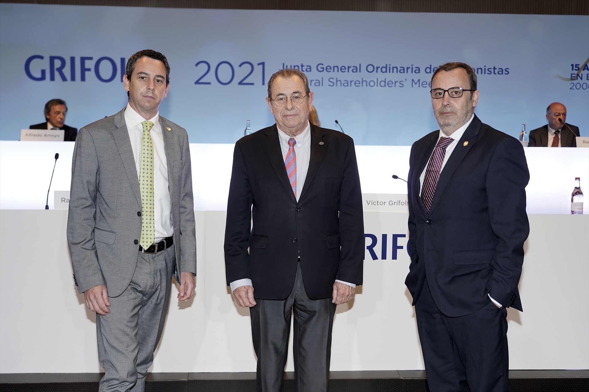 Víctor Grifols, Raimon Grifols y Víctor Grifols Deu. Foto: GRIFOLS - 