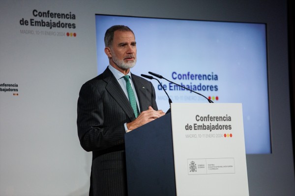El Rey Felipe VI defiende un Estado palestino para 