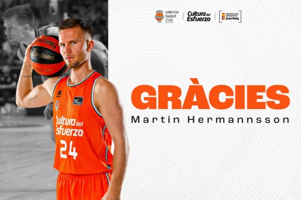 El Valencia Basket y Hermannsson acuerdan su desvinculación
