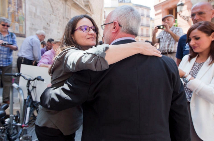 Mónica Oltra y Antonio Montiel. FOTO:EVA MAÑEZ - 