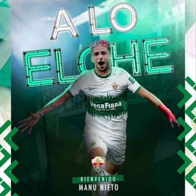 El Elche anuncia la incorporación del delantero Manu Nieto

