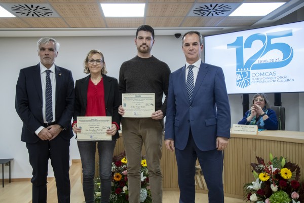 El Comcas otorga sus premios de investigación a los doctores María Luisa Peris y Marc Peraire