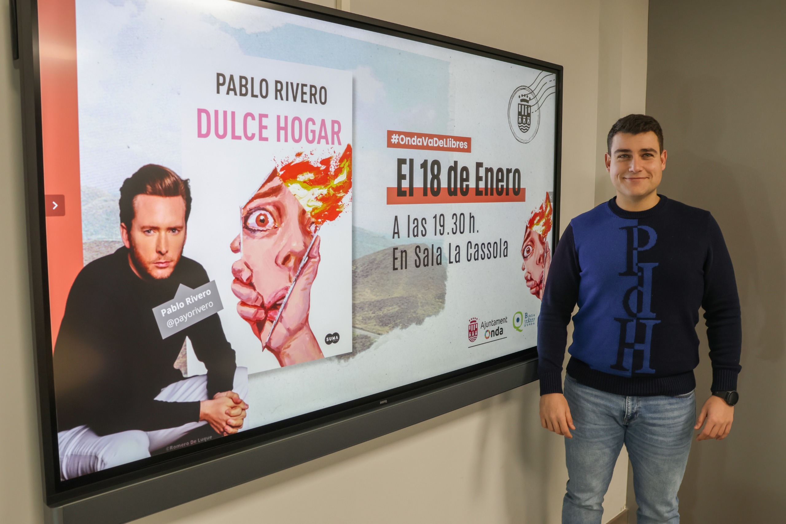 Pablo Rivero presenta su thriller 'Dulce hogar' para abrir una nueva edición de 'Onda va de llibres'