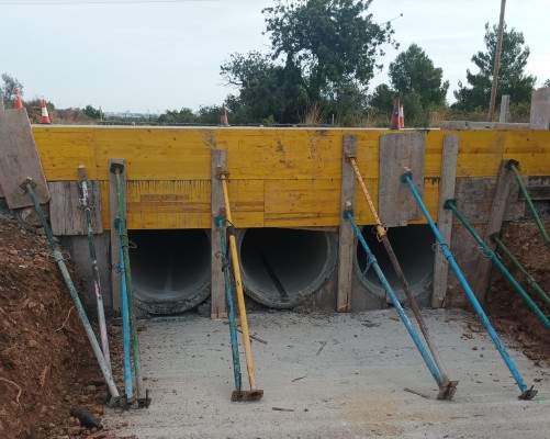 Peñíscola amplía el puente sobre el Barranco de Mongells para mejorar la canalización de pluviales