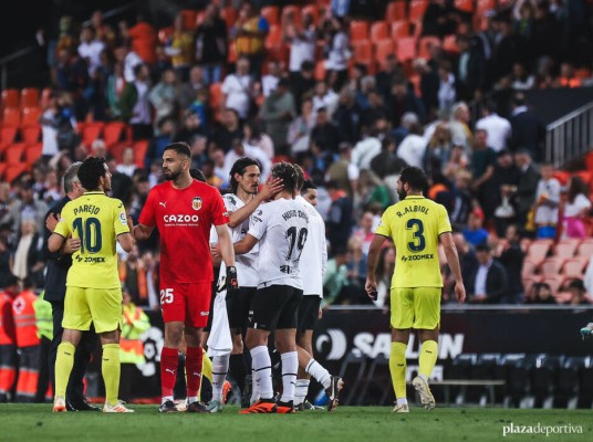 Villarreal y Valencia empataron en el último duelo en Mestalla 