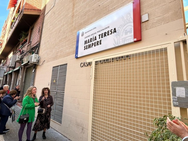 El polivalente de Carrús en Elche ya homenajea a la exedil María Teresa Sempere