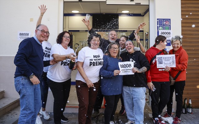 El 'Gordo' reparte 44 millones entre Vilamarxant y Alberic: 