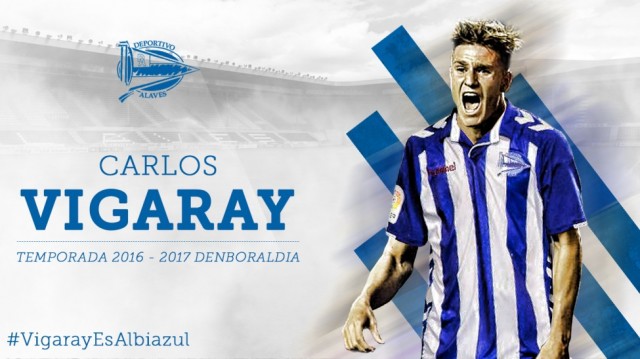 El Alavés ficha por tres temporadas al lateral diestro Carlos Vigaray