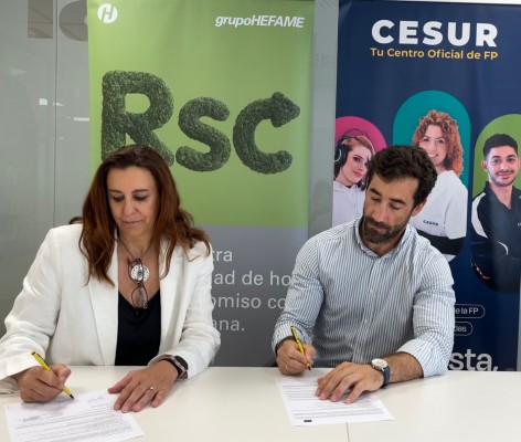 Hefame firma un nuevo acuerdo para favorecer las prácticas de los estudiantes de FP 


