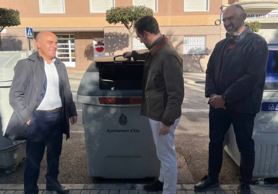 El contenedor marrón llega a más pedanías de Elche: La Hoya, Las Bayas y Atzavares 