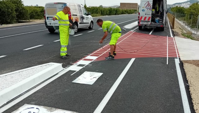 La Diputació renovará la señalización horizontal de las carreteras de Bétera-Serra por seguridad
