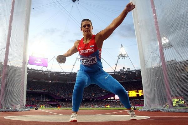  La croata Sandra Perkovic, campeona olímpica de lanzamiento de disco