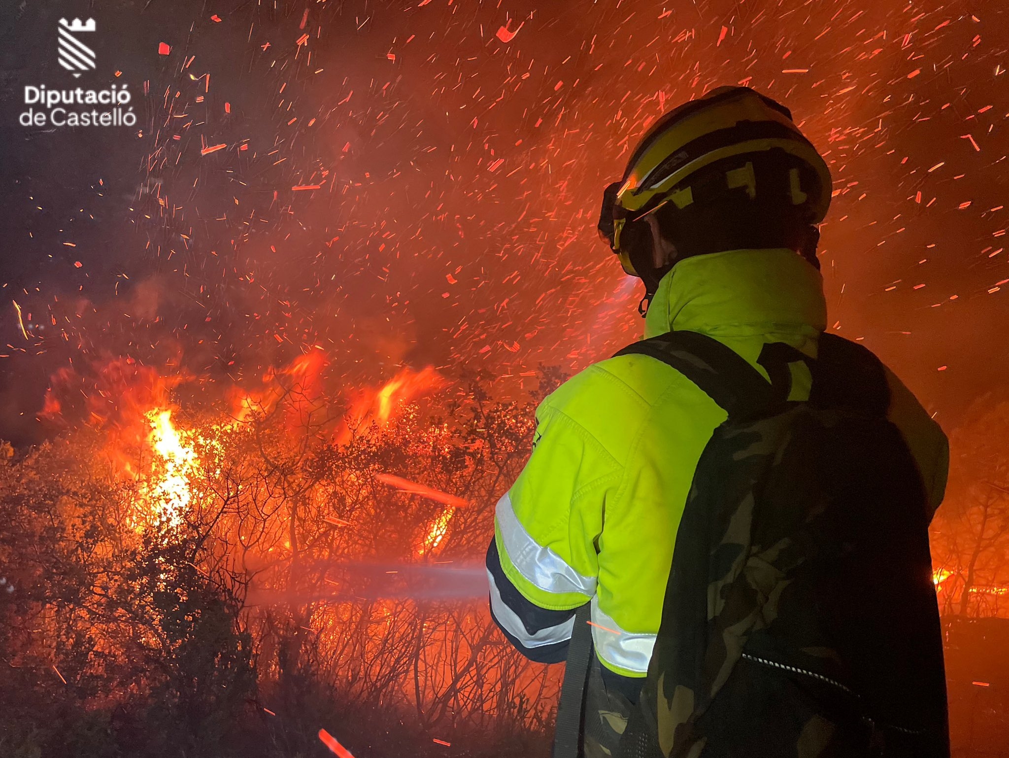 Estabilizado el incendio declarado en Les Useres, que ha quemado 20 hectáreas de superficie