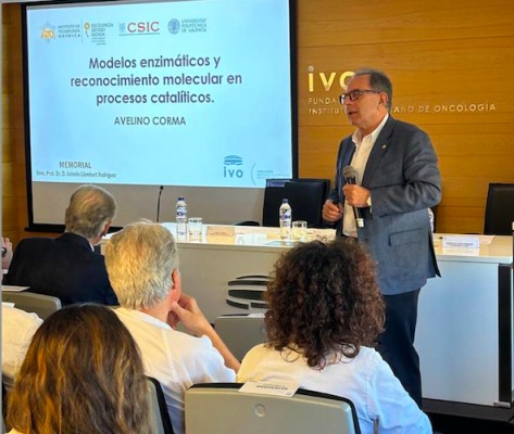 Avelino Corma imparte una conferencia en el IVO 
