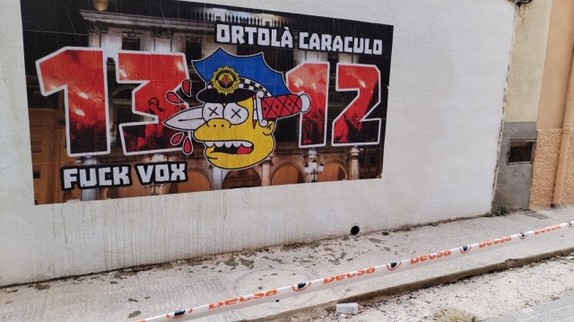 Vox Castelló denuncia amenazas y pintadas contra el edil Ortolá y la Policía Local en La Cosa Nostra