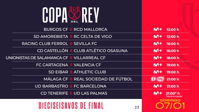 El Valencia visitará Cartagonova el 7 de enero a las 19:00 horas