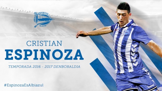 Cristian Espinoza se suma al Alavés tras ser cedido por el Villarreal 
