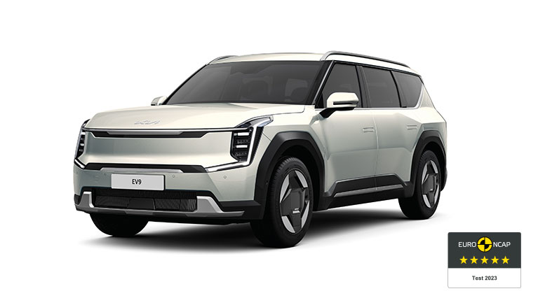 El Kia EV9 recibe la calificación 5 estrellas en el test de seguridad Euro NCAP