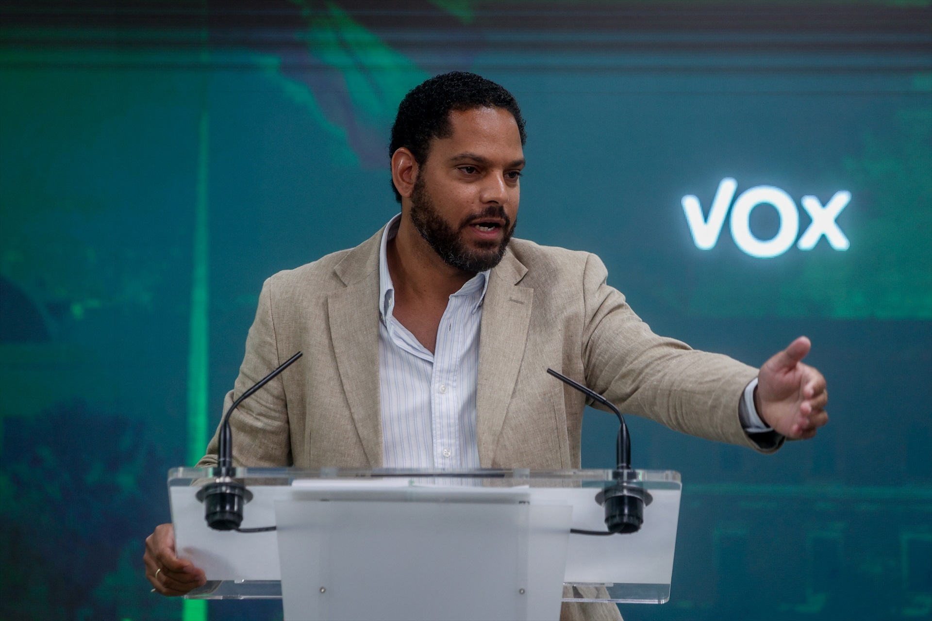 El secretario general de Vox, Ignacio Garriga, en una imagen de archivo. Foto: RICARDO RUBIO/EP - 