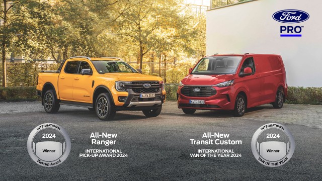 Ford Pro redobla su liderazgo en Europa con los premios IVOTY E International Pick Up Award
