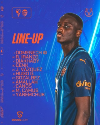 Este es el once del Valencia CF contra el Arosa