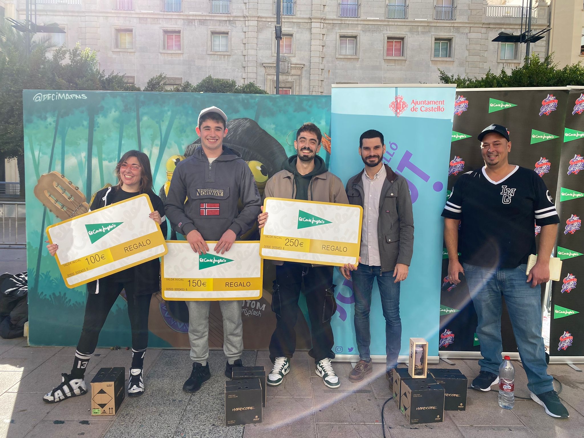 Jota López, Nexgraff y MariaDie, ganadores de la la Liga Nacional de Graffiti de Castelló