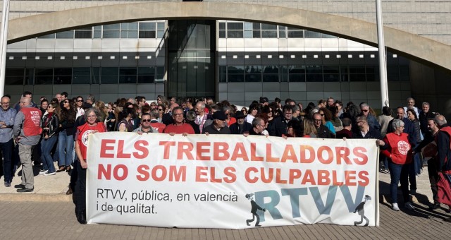 La plantilla de À Punt y extrabajadores recuerdan el cierre de RTVV diez años después
