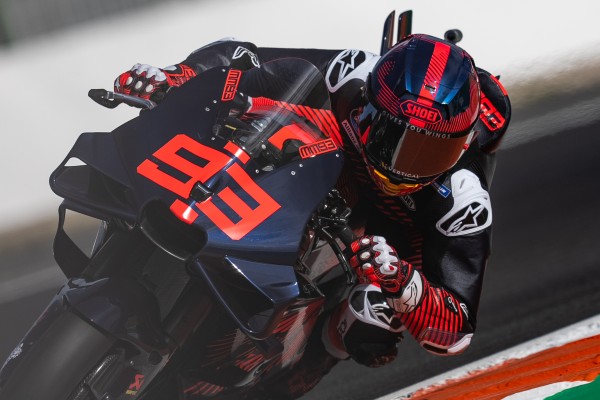 Marc Márquez se estrena con Ducati en el Circuit Ricardo Tormo