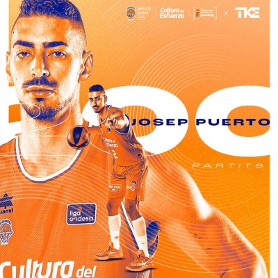 Josep Puerto, vigésimo jugador y tercer canterano en sumar 200 encuentros con el Valencia Basket
