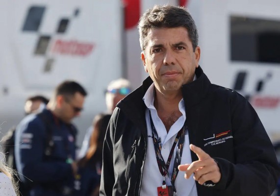Mazón augura “un horizonte de estabilidad” para que MotoGP siga “muchos años” en Cheste

