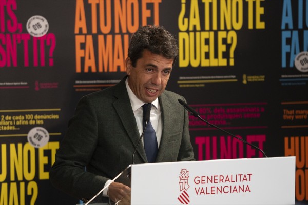 Carlos Mazón incluye la lucha contra la violencia machista en su oferta de pactos