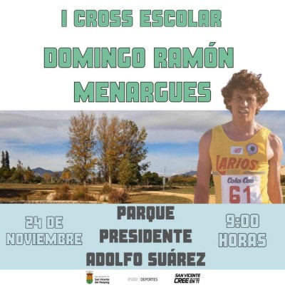 Sant Vicent celebra un cross escolar en homenaje al olímpico Menargues
