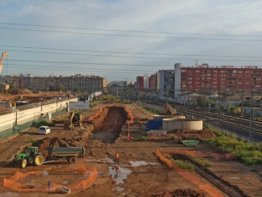 El Ayuntamiento de València aprueba el primer pago de las obras del canal de acceso ferroviario