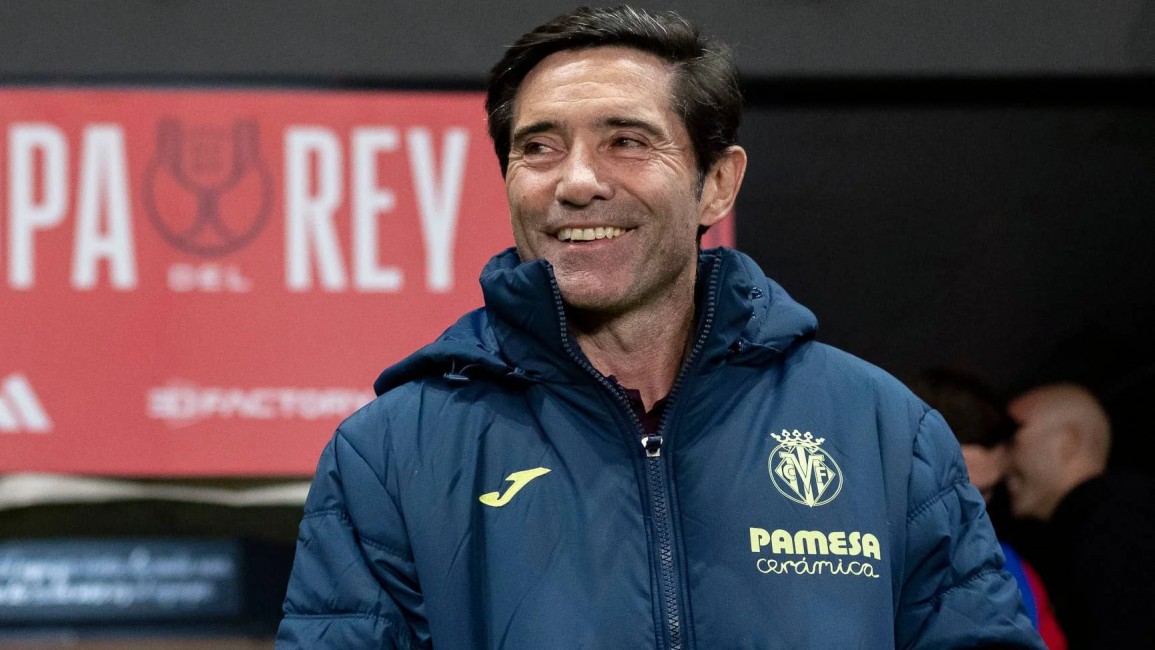 Marcelino durante el Zamora - Villarreal. VILLARREAL CF - 