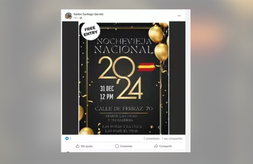 El PSPV de Xirivella pide el cese de un edil de Vox por un cartel que anima a protestar en Ferraz
